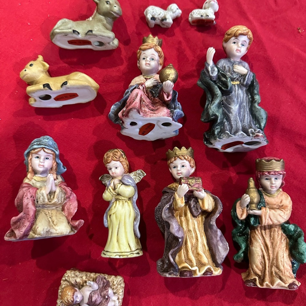 Colorful Nativity Figurines Set